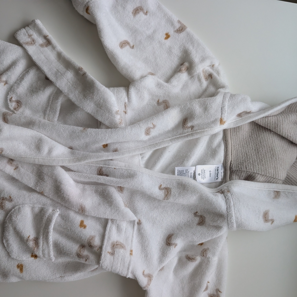 Carter's Duck Print Bath Robe For Baby - Picture 5 of 5